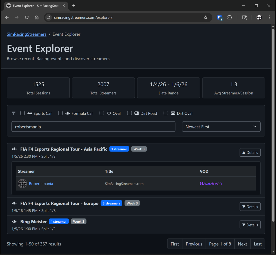 Event Explorer